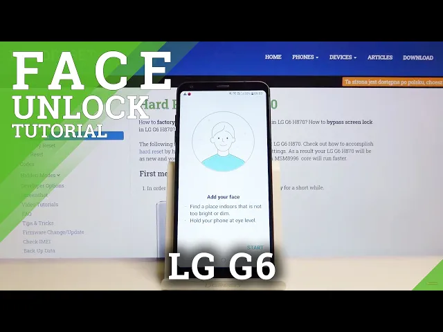Video thumbnail for How to Set Up Face Unlock in LG G6 - Face Recognition Unlock