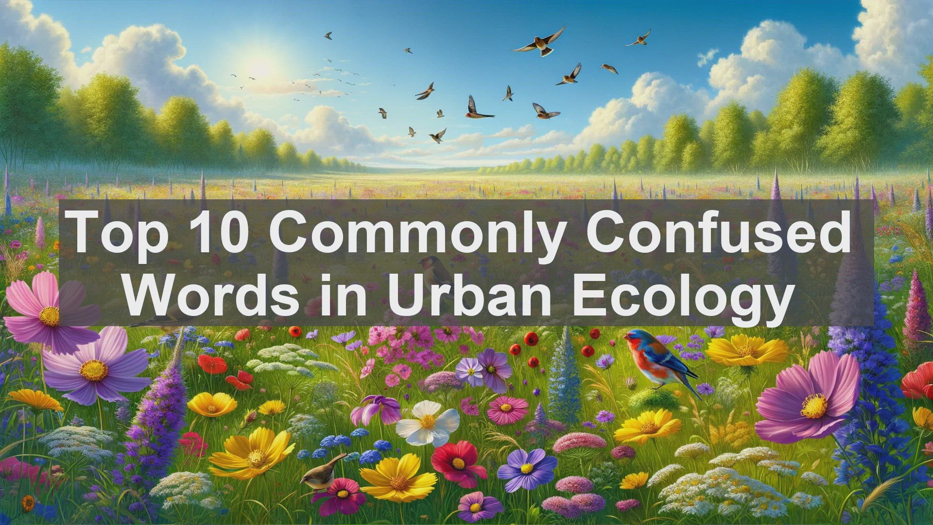 'Video thumbnail for Top 10 Commonly Confused Words in Urban Ecology'
