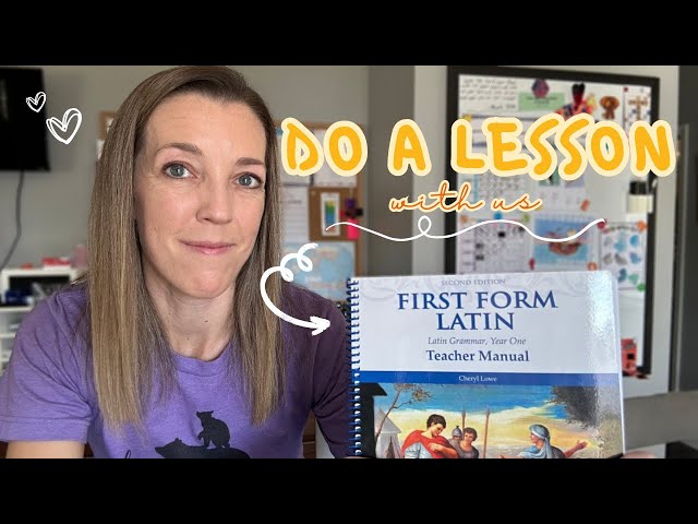 Video thumbnail for *REAL LIFE* DO A LESSON WITH US // Homeschool Latin Curriculum