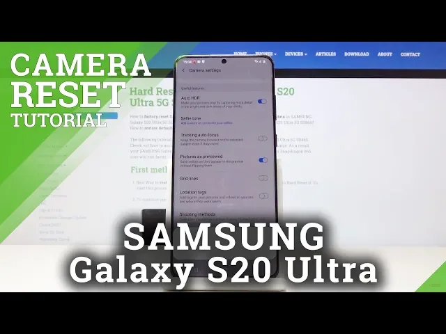 Video thumbnail for How to Fix Camera Issues in Samsung Galaxy S20 Ultra - Reset Camera Settings