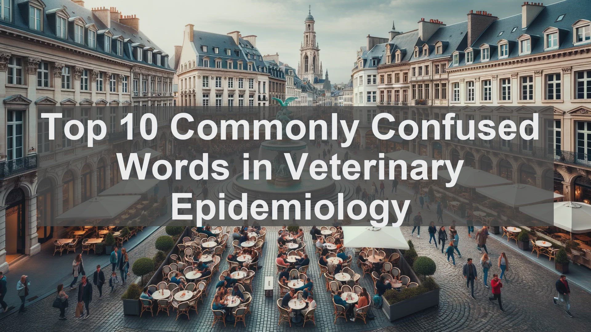 'Video thumbnail for Top 10 Commonly Confused Words in Veterinary Epidemiology'