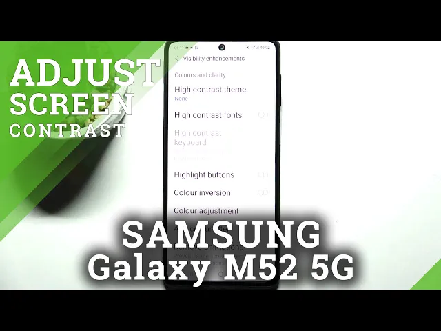 Video thumbnail for High Contrast text on Samsung Galaxy M52 5G - How to enable contrasted font on Galaxy M52 5G