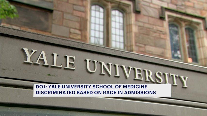 Video thumbnail for Department of Justice: Yale Medical School discriminated based on race in admissions