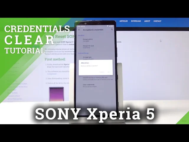 Video thumbnail for How to Clear Credentials in SONY Xperia 5 – Remove All Certificates