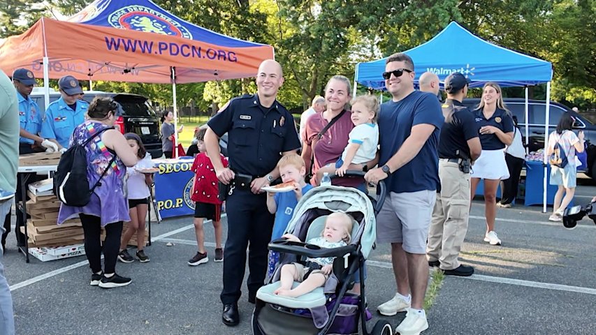 Video thumbnail for Families connect with local police during National Night Out