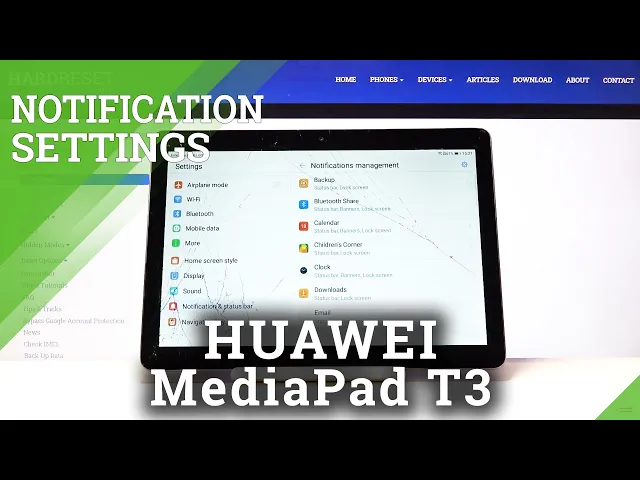 Video thumbnail for Notifications Settings– HUAWEI MediaPad T3 and Messages Customization