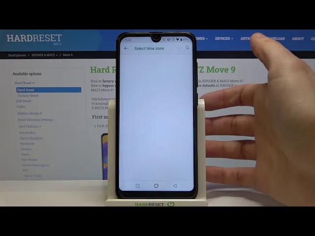 Video thumbnail for How to Change Date&Time on KRUGER & MATZ Move 9 - Manage Timezone