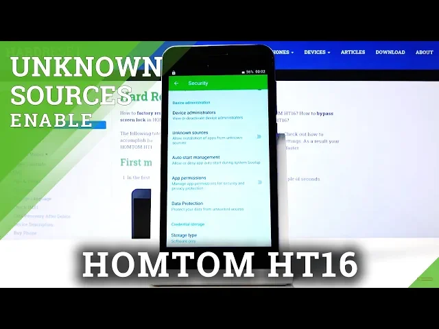 Video thumbnail for HOMTOM HT16 Enable Unknown Sources