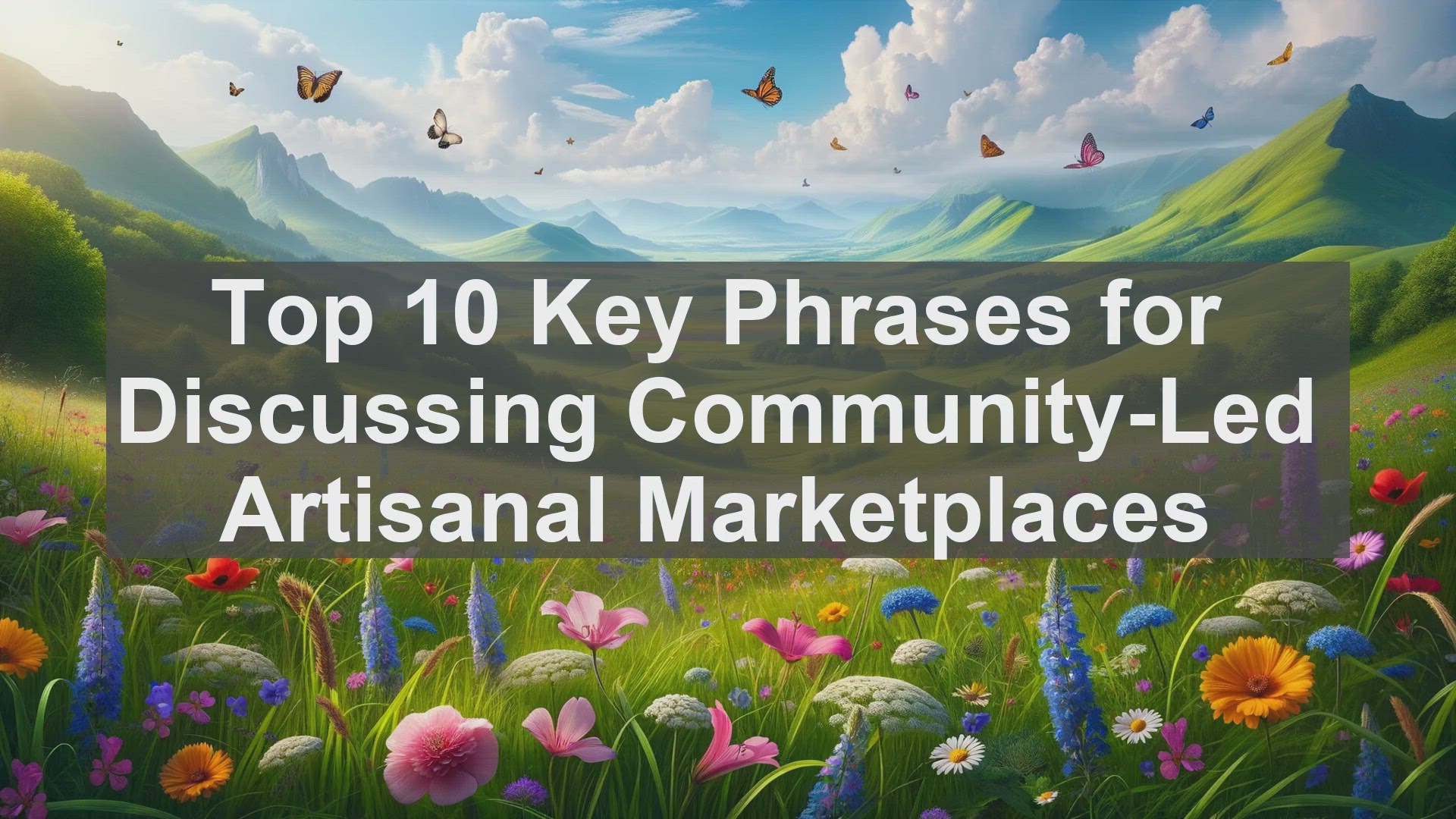 'Video thumbnail for Top 10 Key Phrases for Discussing CommunityLed Artisanal Marketplaces'