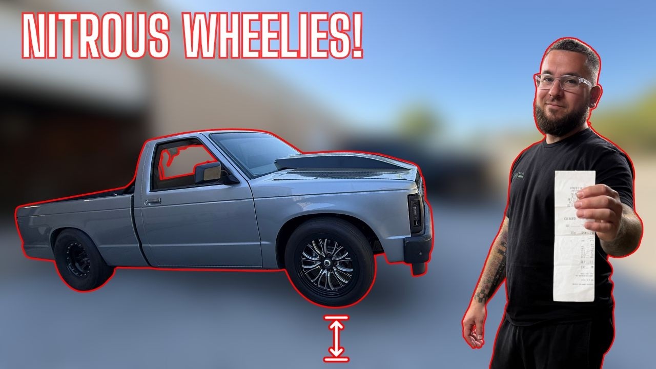 Video thumbnail for Our "Budget Racecar" gets GIANT Nitrous Shot! (Big Backfire)