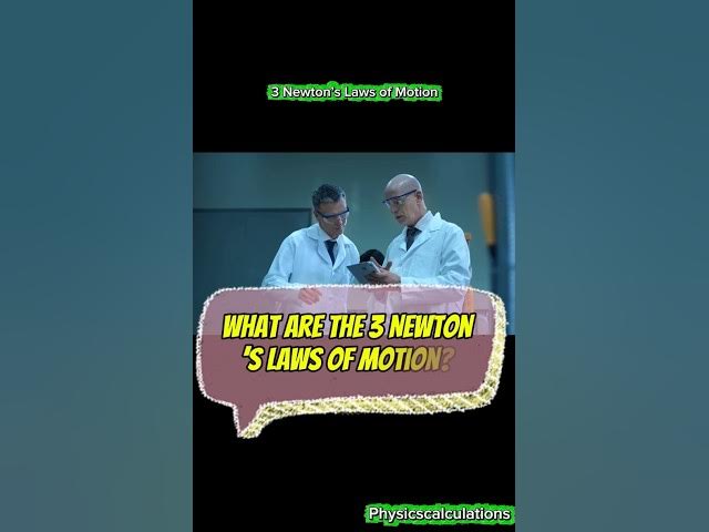 Video thumbnail for 3 Newton’s Laws of Motion