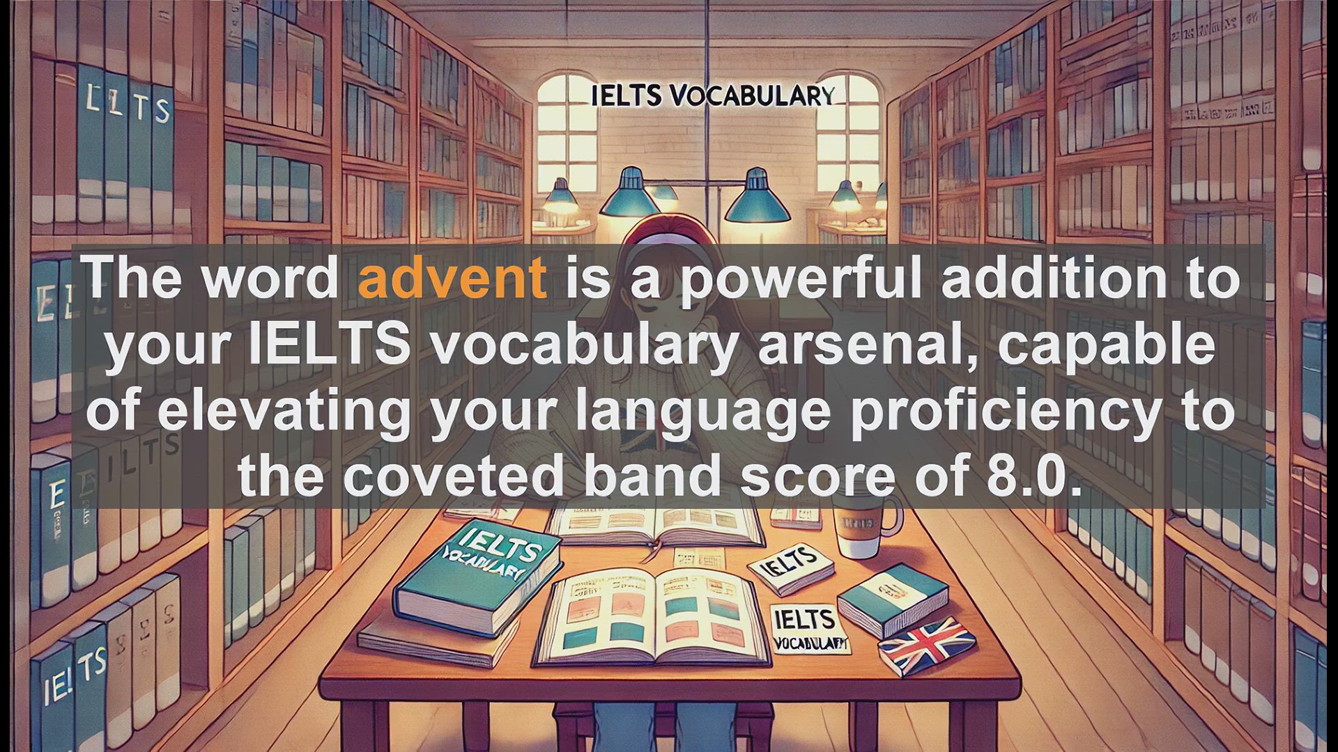 'Video thumbnail for 5000 Must Know IELTS 8.0 Vocabulary - Mastering 'Advent' for IELTS: Boost Your Vocabulary to Band 8.0'