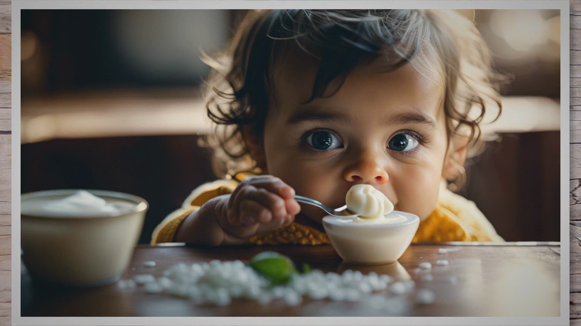 Video thumbnail for Dar yogur a un bebé