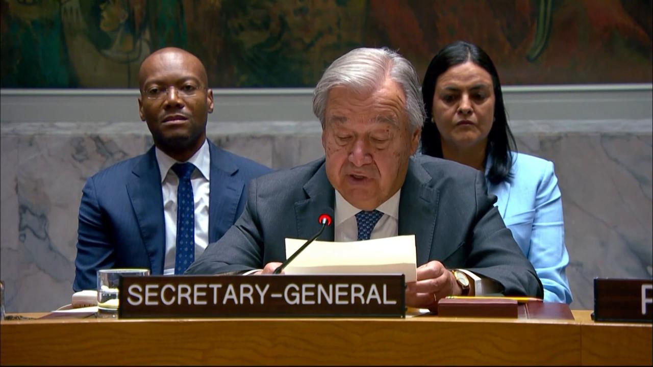 Video thumbnail for United States: UN Chief Addresses Food Security Debate in New York.