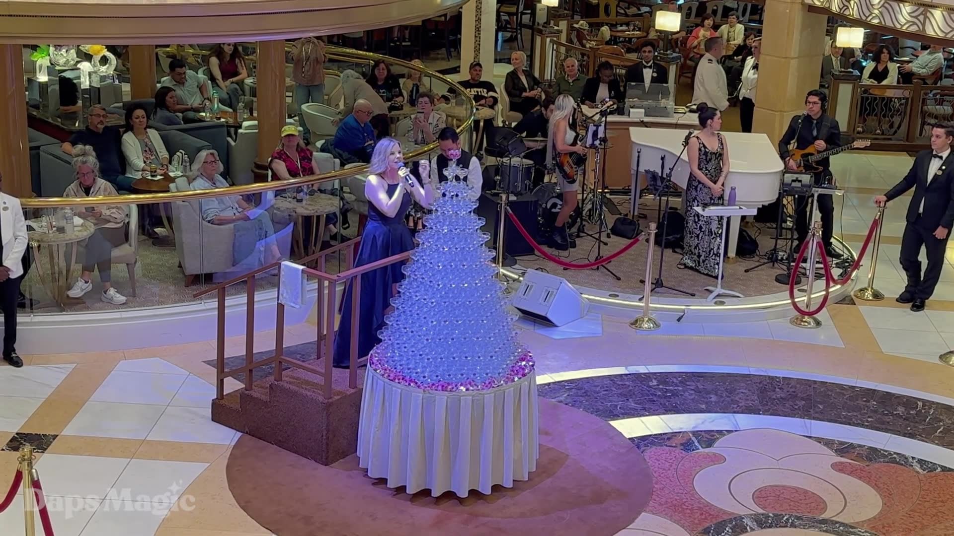 'Video thumbnail for Champagne Waterfall | Majestic Princess 4K'