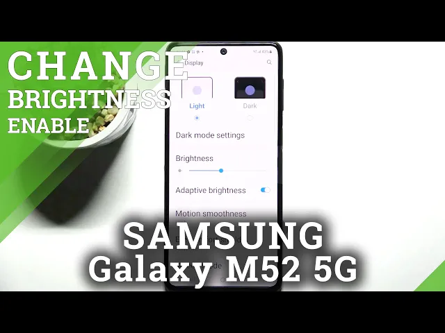 Video thumbnail for Enable auto brightness on Samsung Galaxy M52 5G / Disable auto brightness on Samsung Galaxy M52