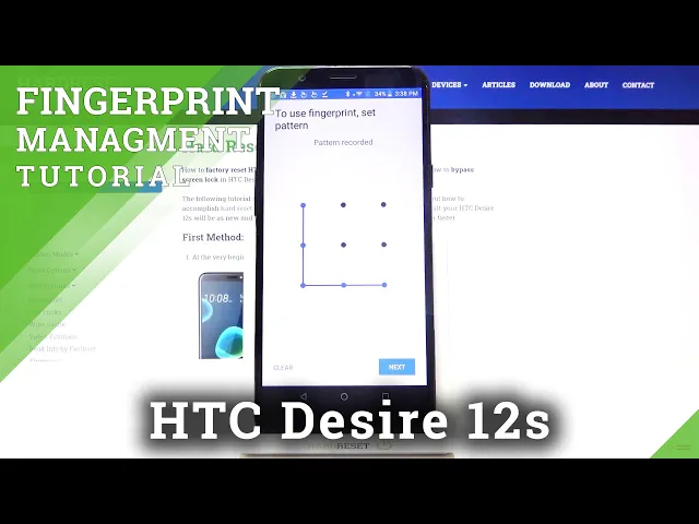 Video thumbnail for How to Add Fingerprint in HTC Desire 12s – Manage Fingerprint Screen Lock