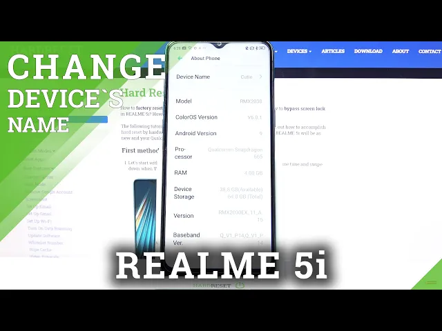 Video thumbnail for How to Rename Realme 5i - Pick New Device Name