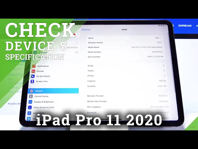 Video thumbnail for How to Check Device’s Specification in iPad 11 Pro 2020 – Find Device’s Info