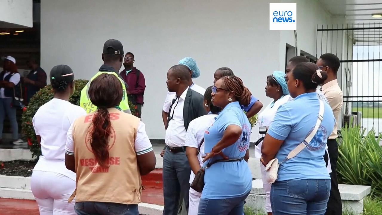 Video thumbnail for First 20 migrants deported from US arrives in Liberia under new 'entirely humanitarian' deal