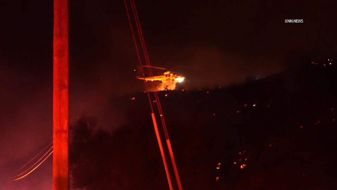 Video thumbnail for US, Los Angeles: Malibu Crews Battle Hot Spots Amid Santa Ana Winds Part 2.