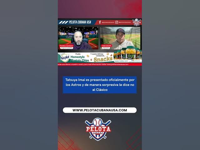 Video thumbnail for Tatsuya Imai es presentado oficialmente por los Astros y de manera sorpresiva le dice no al Clásico