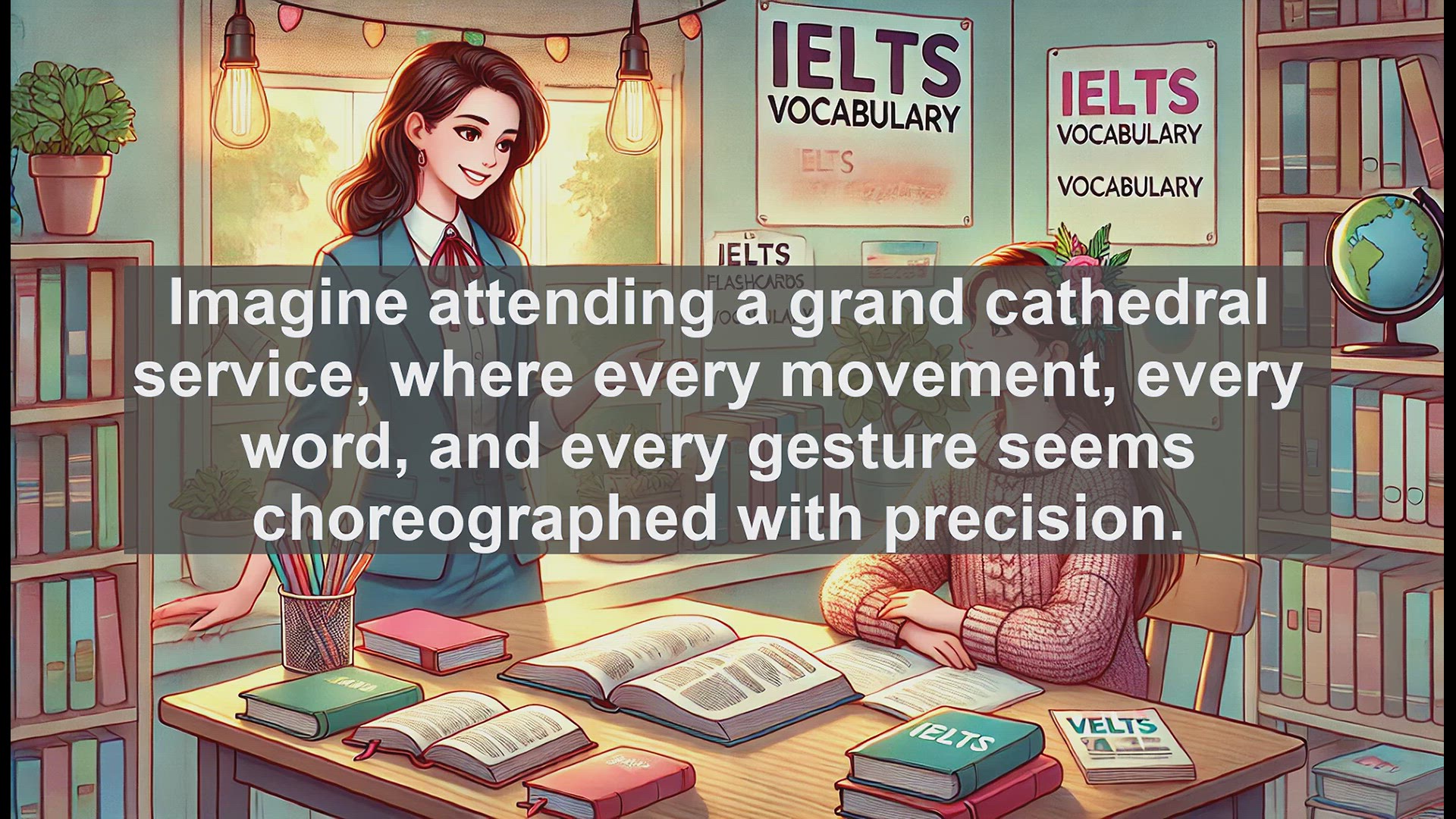 'Video thumbnail for 5000 Must Know IELTS 8.0 Vocabulary - Understanding 'Liturgy': Boost Your IELTS Vocabulary'