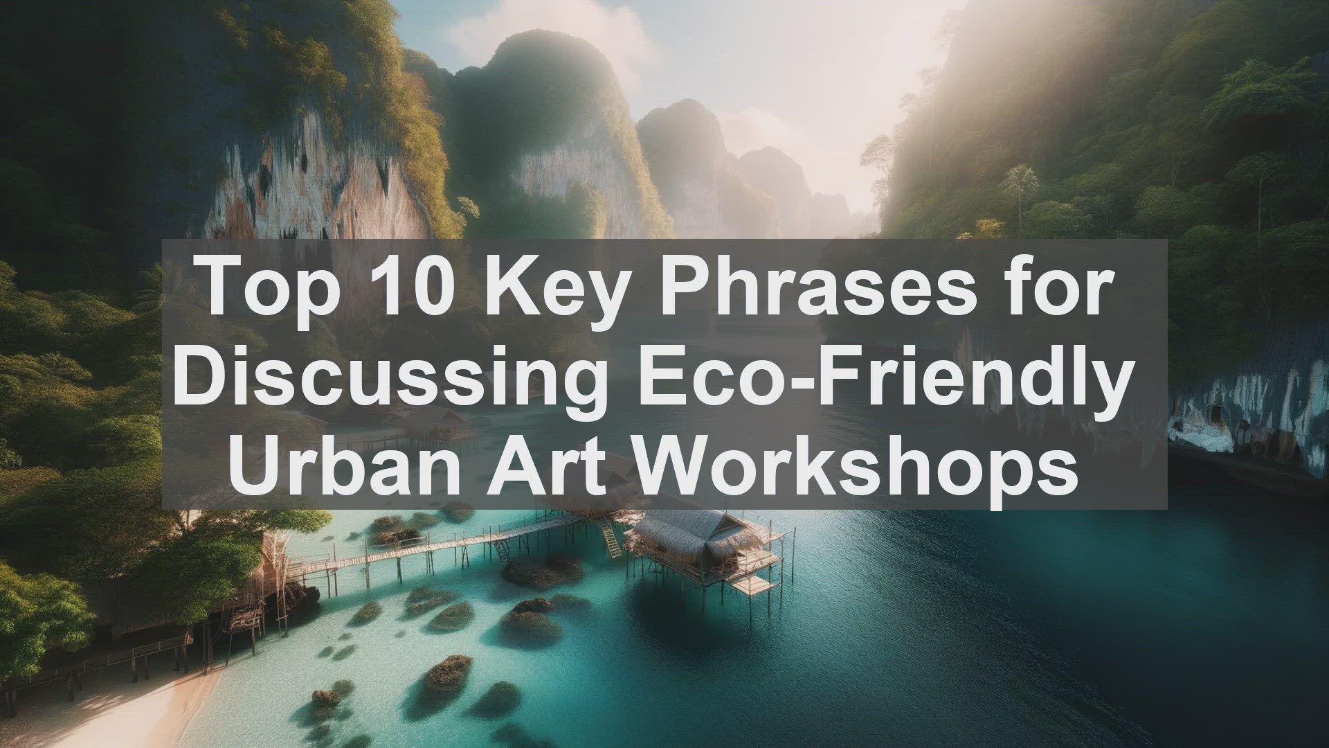 'Video thumbnail for Top 10 Key Phrases for Discussing EcoFriendly Urban Art Workshops'