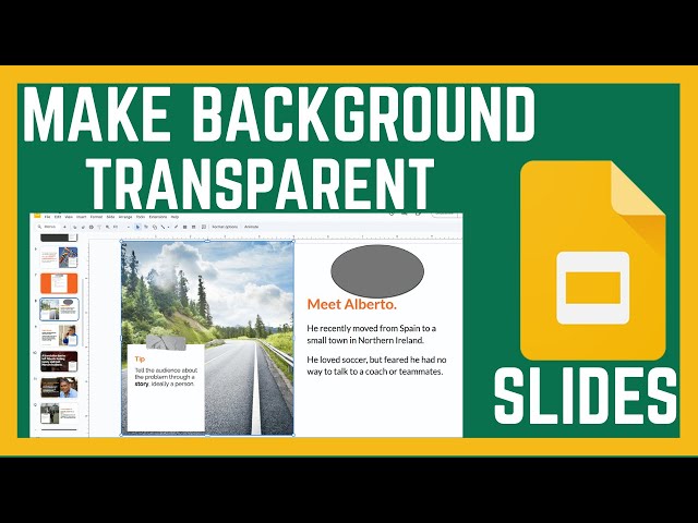 Video thumbnail for How To Change/Make Background Transparent In Google Slides