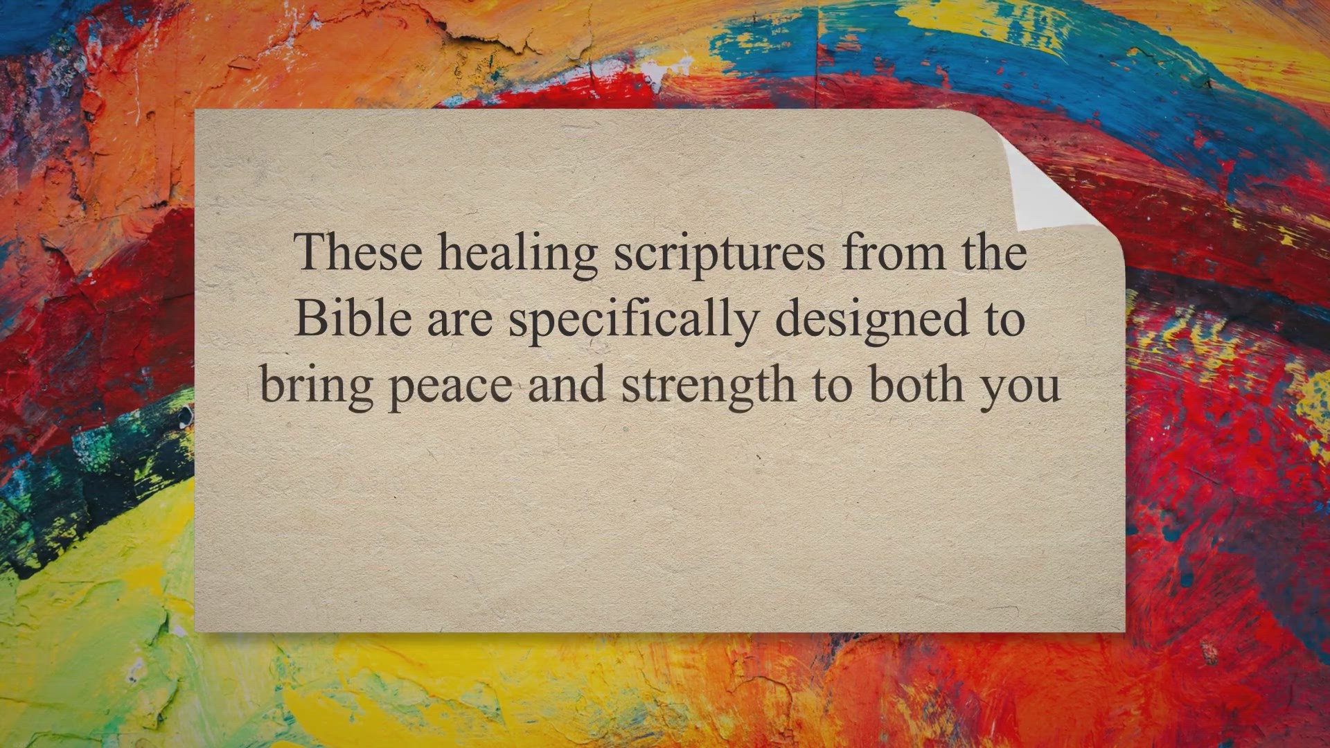 'Video thumbnail for Healing scriptures for sick child (Comforting Verses)'