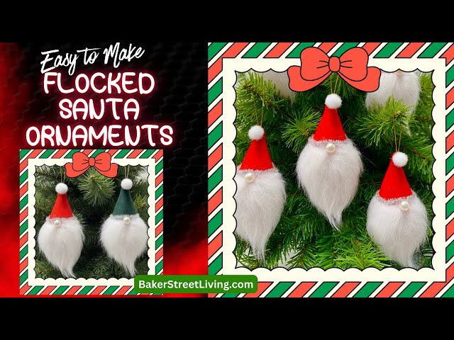 Video thumbnail for Easy to Make Flocked Canta Christmas Ornament