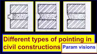 'Video thumbnail for Different types of pointing in civil construction/ Different types of masonry pointing.'