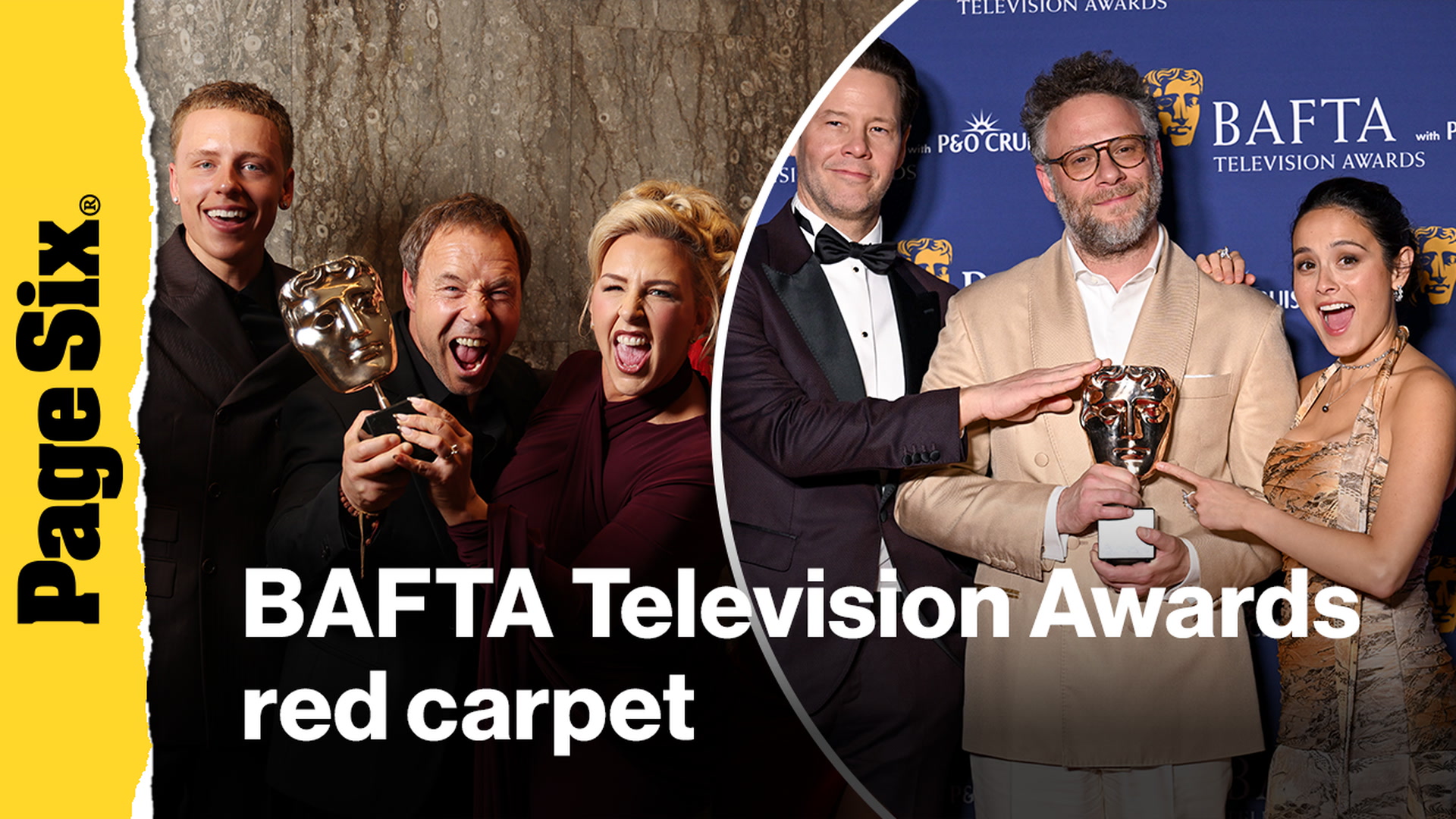 Video thumbnail for Seth Rogen, Chase Sui Wonders and more attend the BAFTA Television Awards red carpet