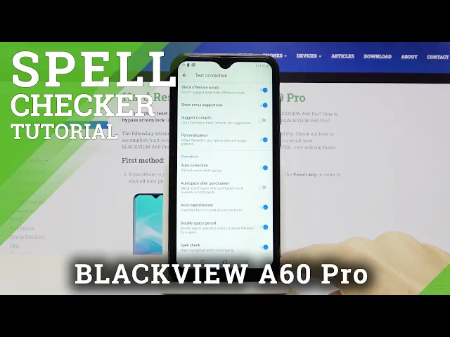Video thumbnail for Activate and Manage Spell Checker - BLACKVIEW A60 Pro