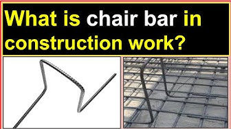 'Video thumbnail for What is a chair bar in construction work?/Spacing & purpose of providing chair bars in construction.'