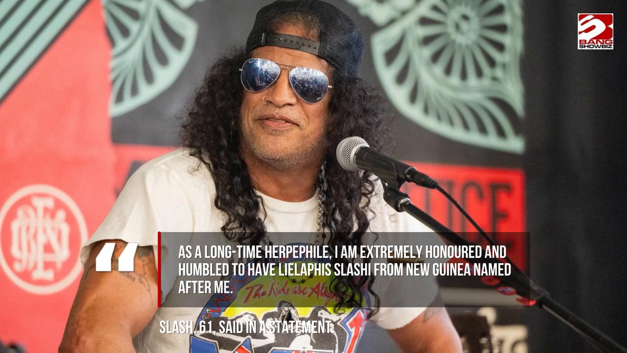 Video thumbnail for Slash has a new breed of snake named after him