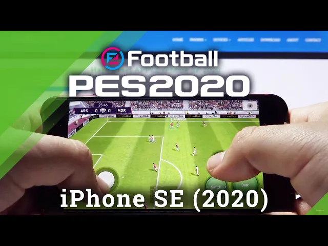Video thumbnail for PES on iPhone SE (2020) – TEST Pro Evolution Soccer Quality
