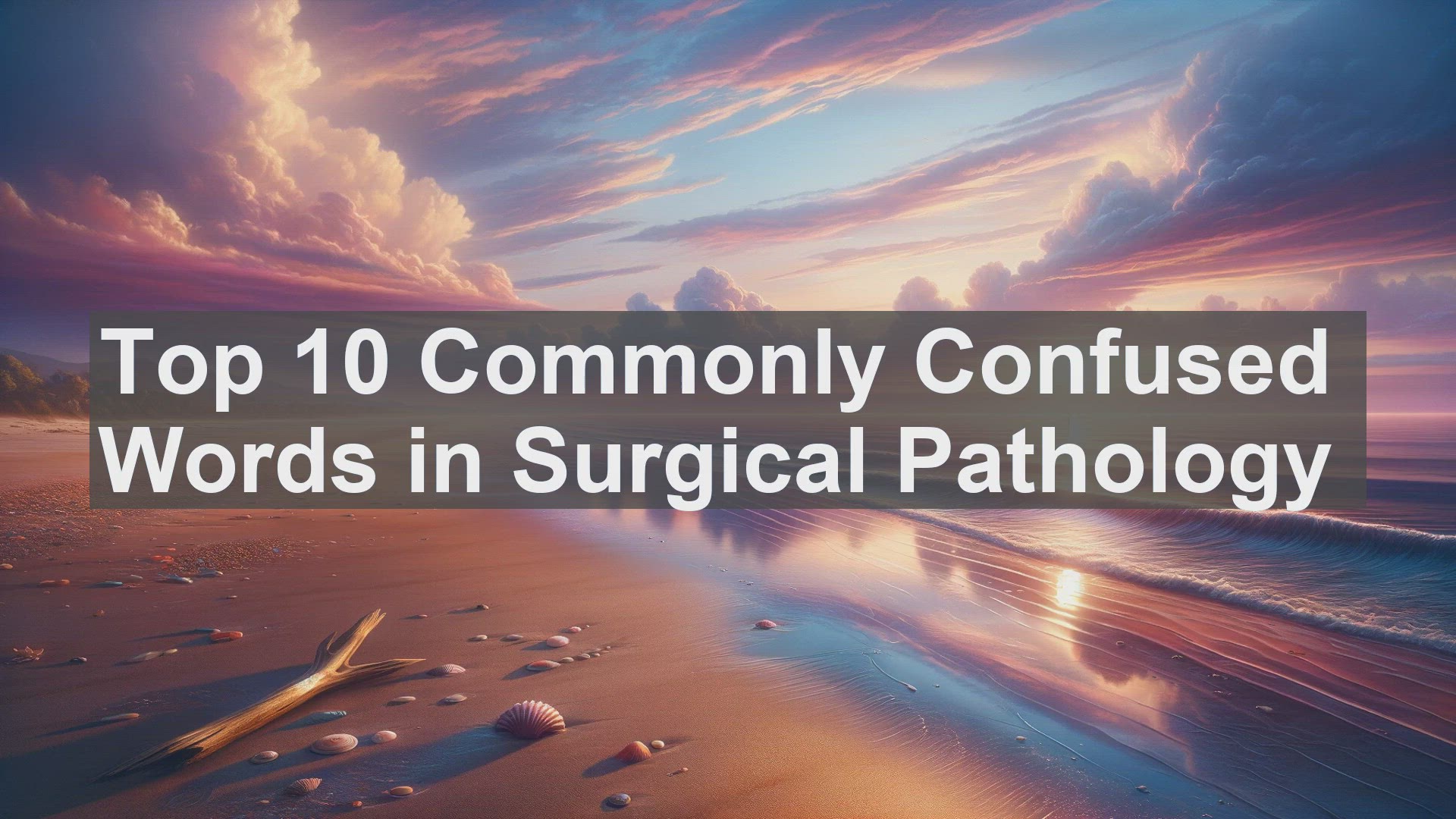 'Video thumbnail for Top 10 Commonly Confused Words in Surgical Pathology'