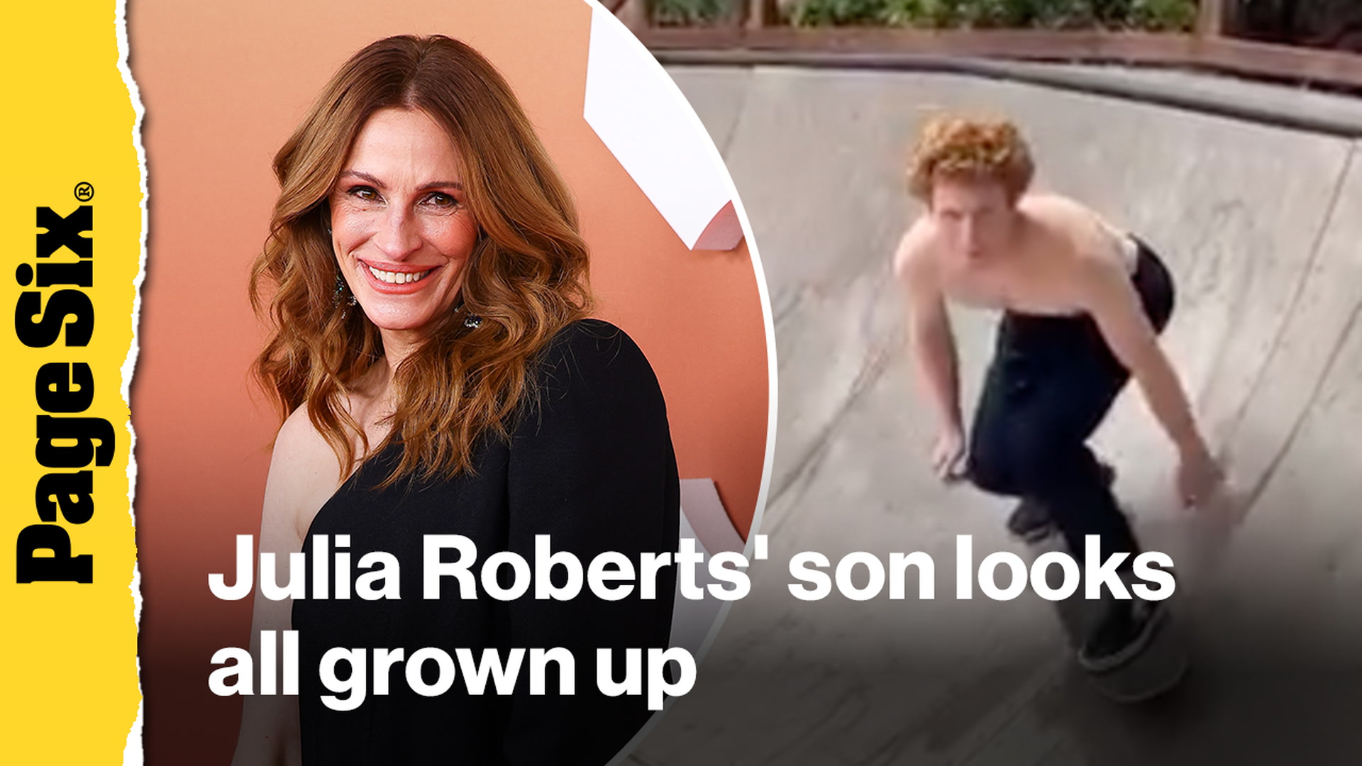 'Video thumbnail for Julia Roberts' son Phinnaeus, 20, looks all grown up in rare video'