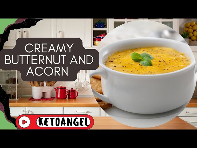 'Video thumbnail for A Deliciously Creamy Butternut and Acorn Squash Soup for Fall Comfort'