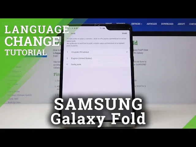 Video thumbnail for How to Change Language in SAMSUNG Galaxy Fold – Language Settings