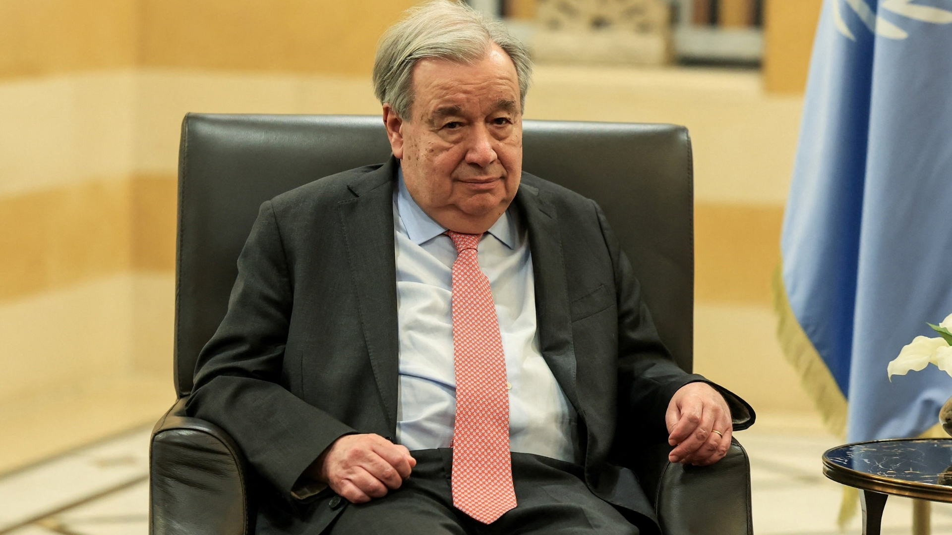 Video thumbnail for UN chief says Israel’s evacuation orders in Lebanon breach international law