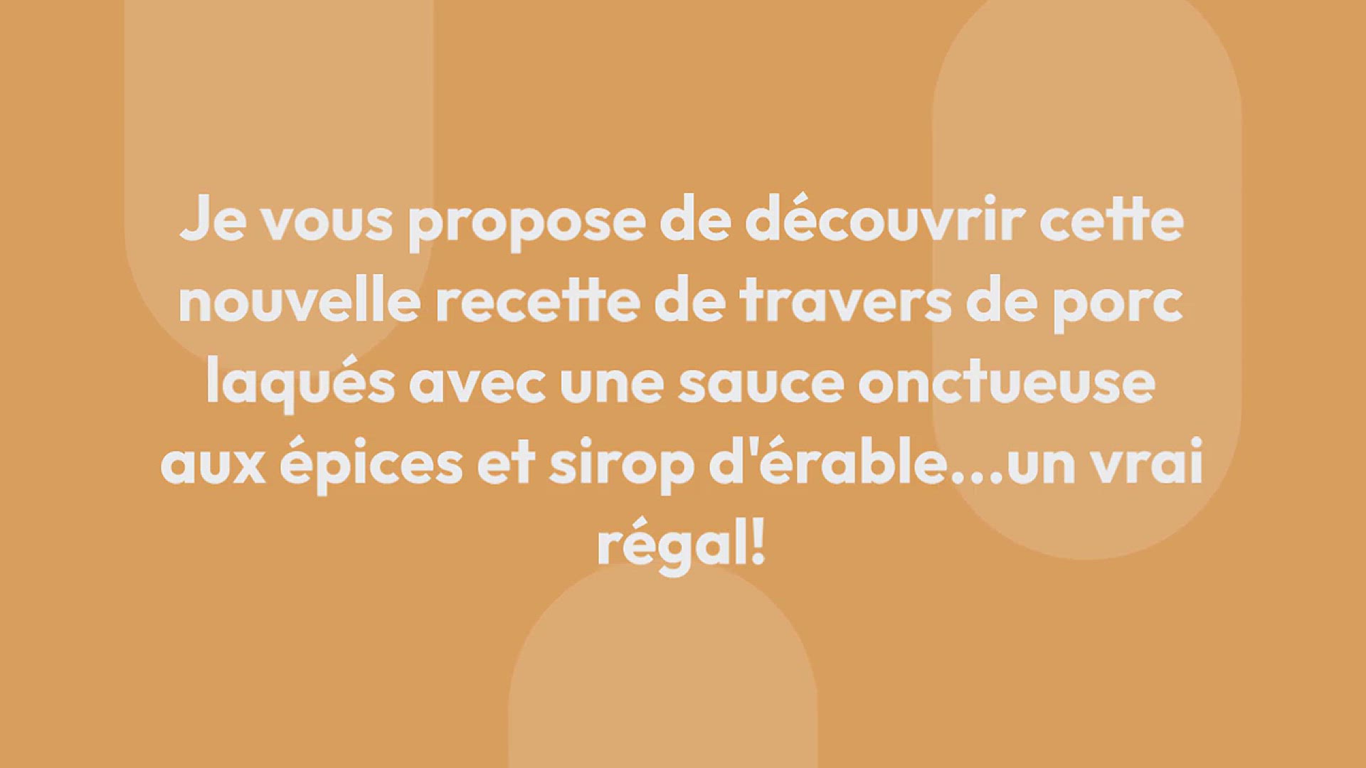 Video thumbnail for Travers de porc laqués avec une sauce aux épices et sirop d’érable