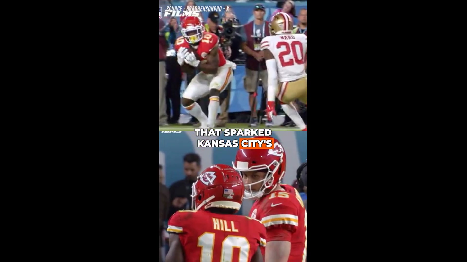 'Video thumbnail for Patrick Mahomes’ Bold Play Call Changed Super Bowl LIV'