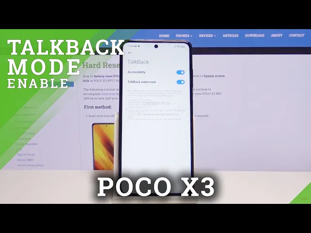 Video thumbnail for How to Activate Talkback in POCO X3 – Enable Screen Reader