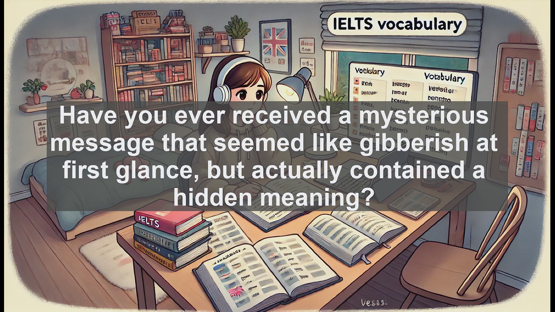 'Video thumbnail for 5000 Must Know IELTS 8.0 Vocabulary - Cryptogram: Decoding Secret Messages for IELTS Success'