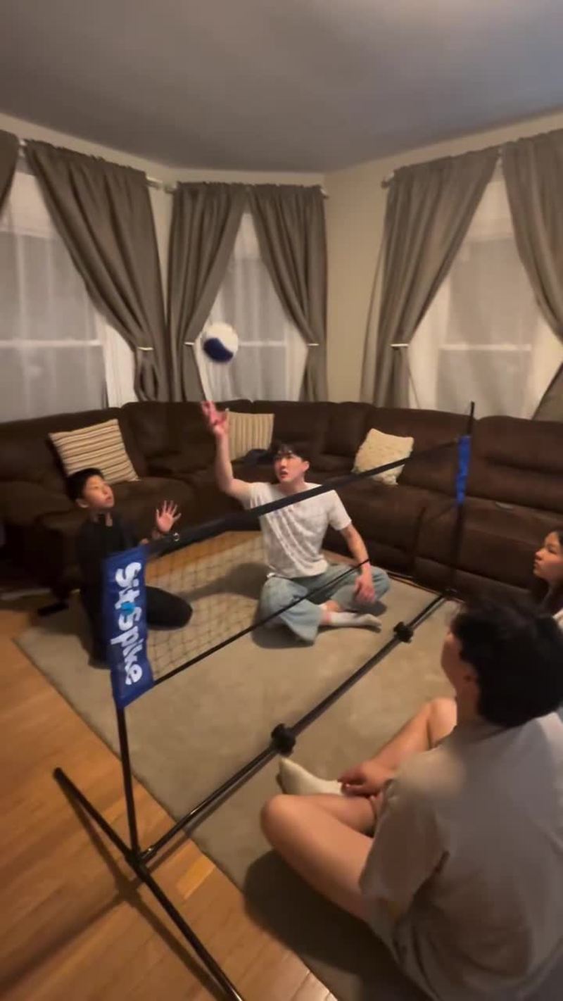 Video thumbnail for Family Sit N Spike Showdown in the Living Room