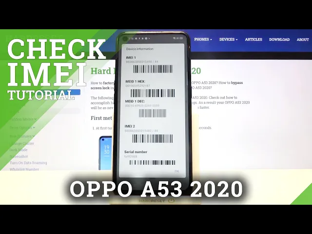 Video thumbnail for How to Verify IMEI & Serial Number in OPPO A53 2020 – IMEI Status & SN