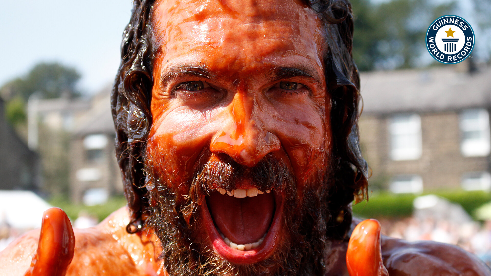 'Video thumbnail for Joel Hicks wins sixth world gravy wrestling championship'