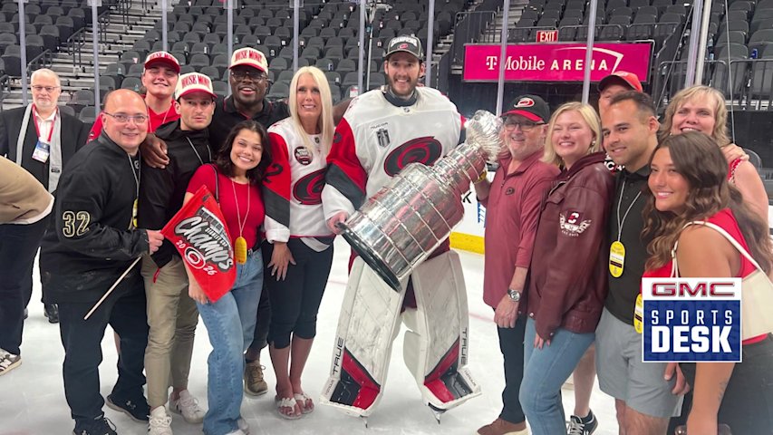 Video thumbnail for Long Island's Brandon Bussi becomes unlikely hero in Carolina Hurricanes' Stanley Cup championship
